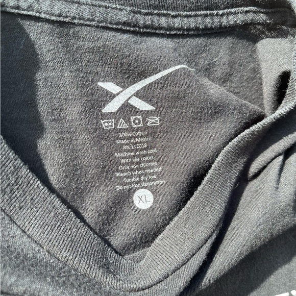 Men's SpaceX T-Shirt Black Falcon Heavy Spell-Out XL Crew Space Elon Musk Tesla - Picture 3 of 9